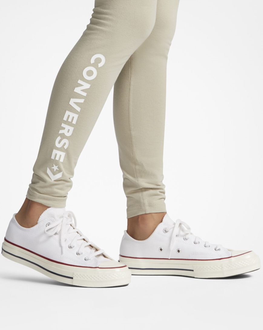 Women's Converse Wordmark Leggings Grey | AU 31658W